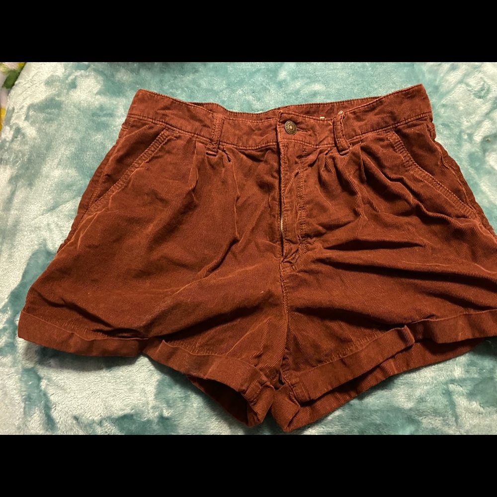 American Eagle brown corduroy shorts size 6
